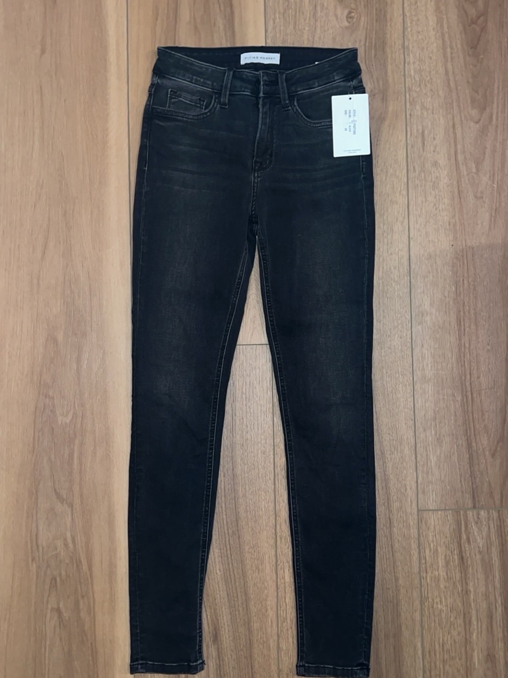 Flying Monkey - High-Rise Skinny Jeans - Washed Black